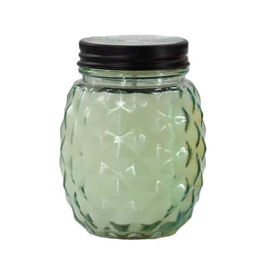 5&#x22; Green Citronella Jar Candle